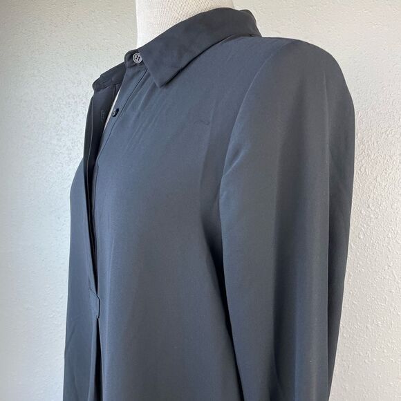 Pleione Black Button Down Top Size M EUC - Picture 4 of 9